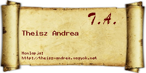 Theisz Andrea névjegykártya